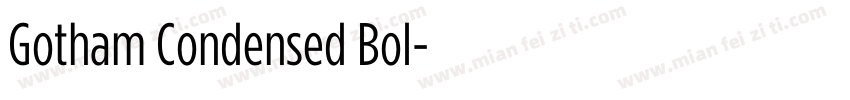 Gotham Condensed Bol字体转换